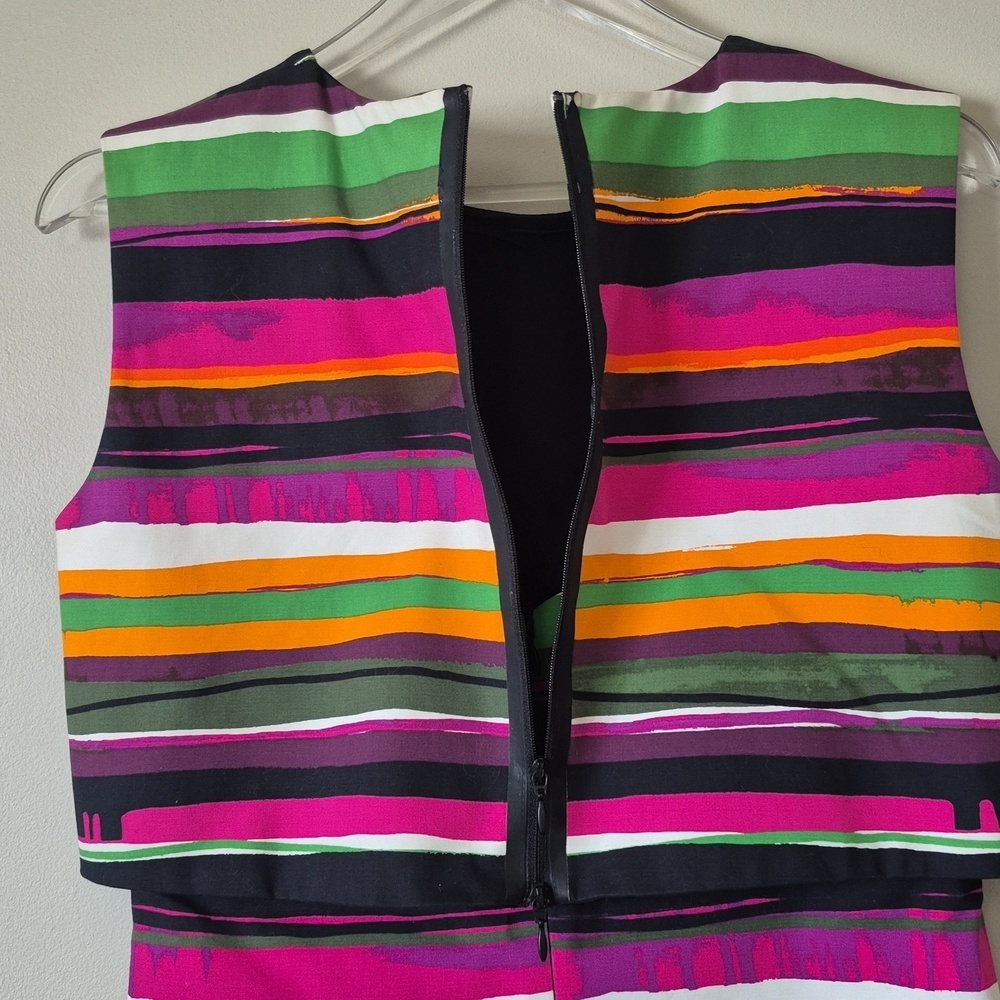 Kate Spade Saturday Sunset Striped Sleeveless Shift Dress, Size 4, Multi-Colored - Picture 4 of 8